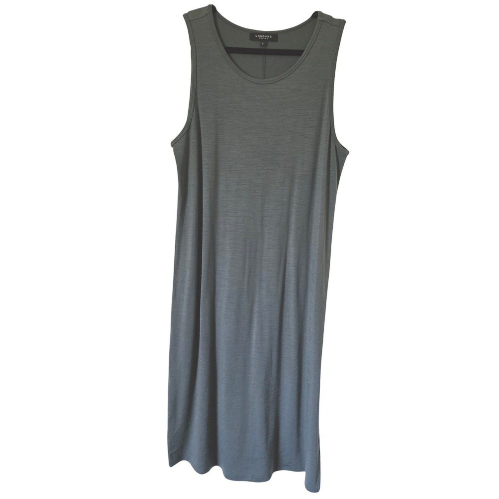 Unbound Merino Womens Large Sleeveless Tank Dress Wool Blend
